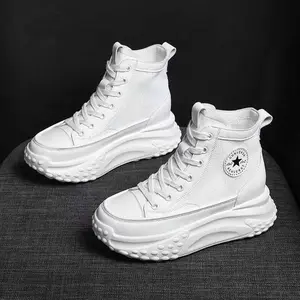 Sepatu sneakers Boots wanita korean high shoes casual fashion