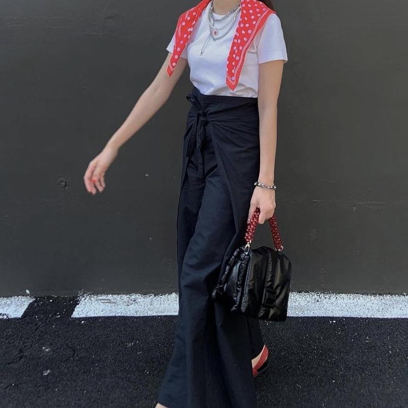 SARATO - Gia Wrap Pants Linen Premium / Celana Lilit Kulot 6