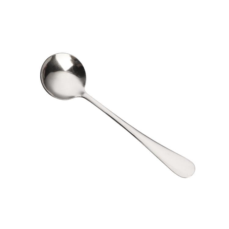 2/4/6/8 pcs Dessert spoon stainless steel small round spoon gold internet famous round spoon breakfast spoon lotus root powder oatmeal bird's nest honey small spoon 4