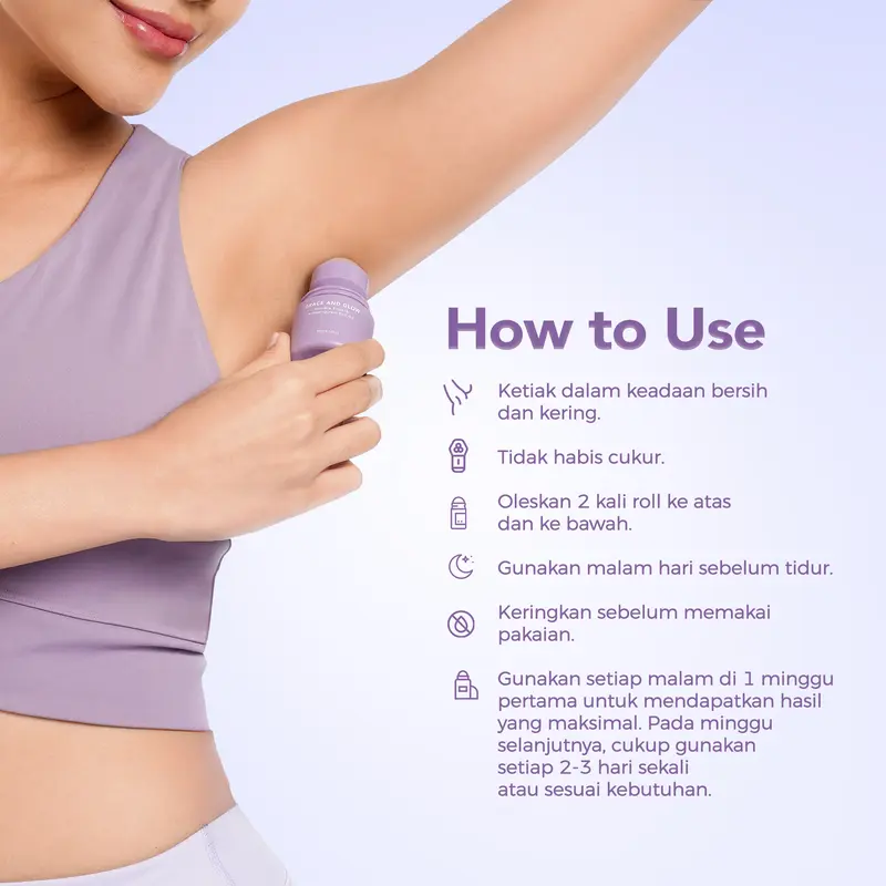 Antiperspirant Roll On 20mL Invinsible Smooth | Grace and Glow | Deodoran Anti Bau & Keringat Berlebih | Mengurangi Keringat Berlebih Pada Ketiak Hingga 48 Jam 5