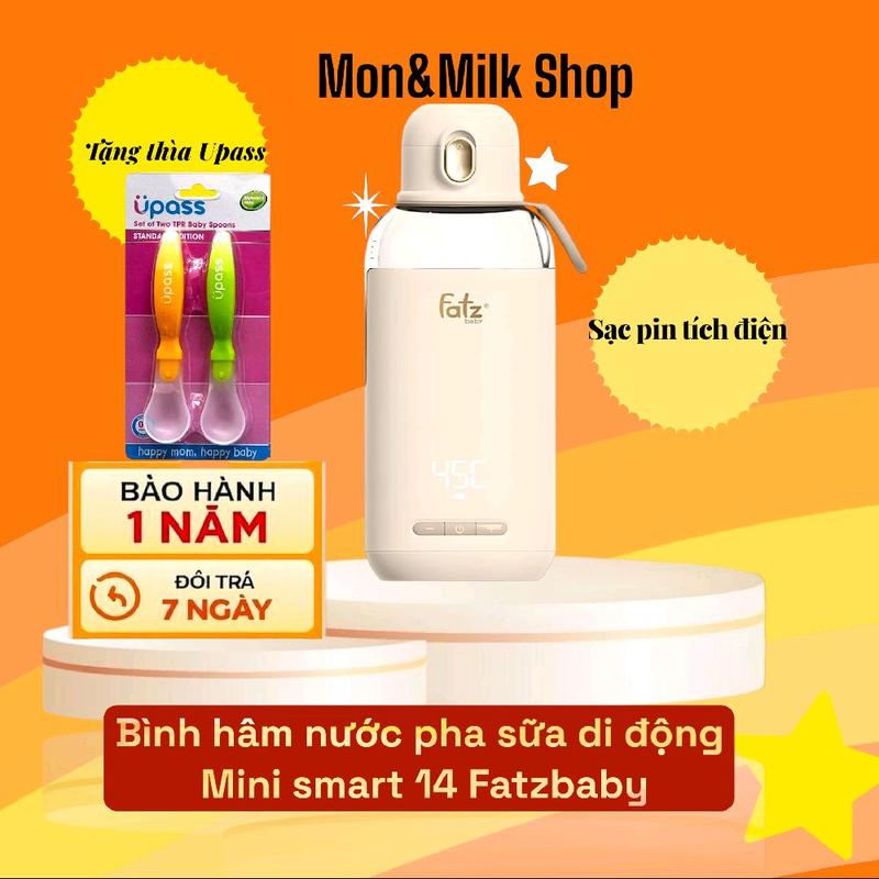   Sạc tích điện  Bình đun nước cầm tay sạc tích điện Mini smart 14 Fatzbaby 