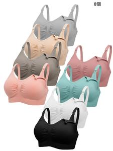 マタニティソリッドシャーリングブラナーシングブラ、母乳育児のためのマタニティランジェリー、マタニティ服、秋のためのマタニティランジェリー