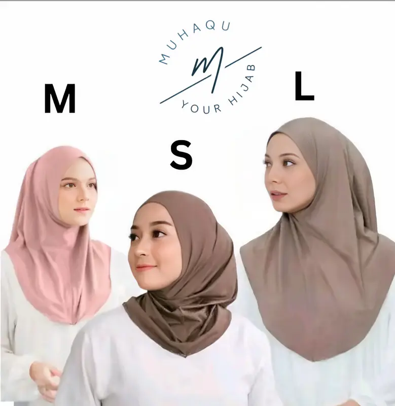 Jilbab Instan Pinguin Non Ped / Jilbab Zaida Non Pad / Jilbab Sport Instan Pinguin Non Ped Size S M L Kerudung Muslim Jersey 0