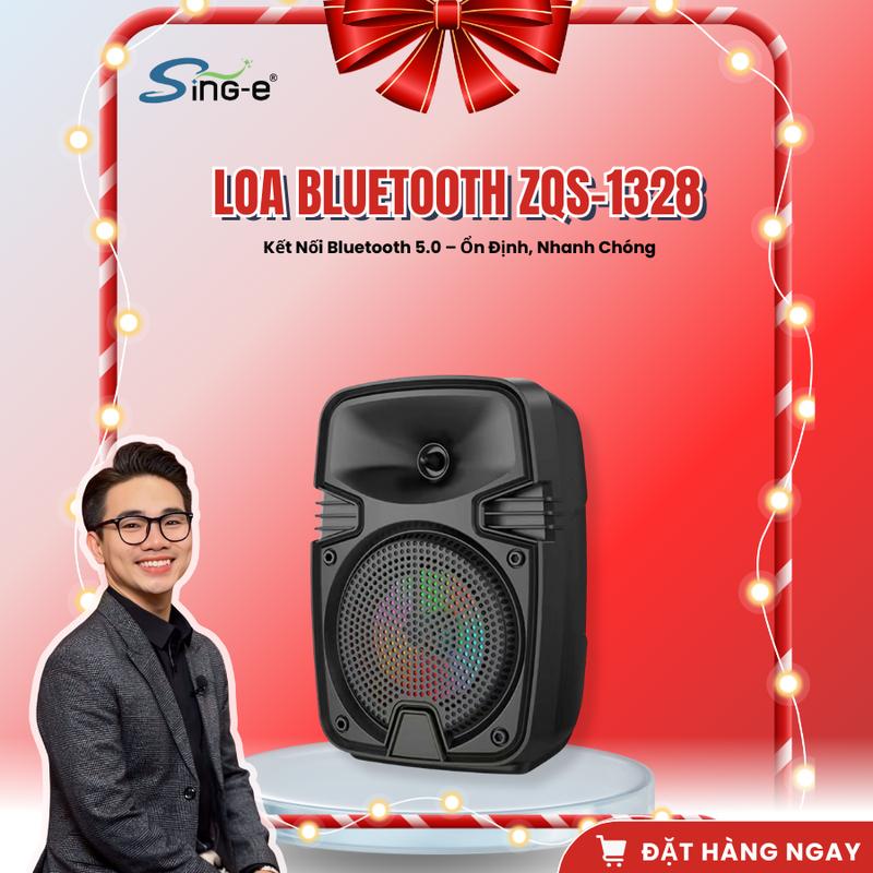 dangkhuyetofficialxHBL Loa Bluetooth ZQS-1328 Loa có trang bị đèn led có thể nhảy theo nhạc phù hợp nghe nhạc mọi thể loại thiết kế nhỏ gọn dễ mang theo. Tặng kèm dây sạc đi kèm Củ Loa Kem