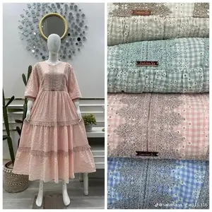 Gamis katbol motif renda kotak by salvina ys