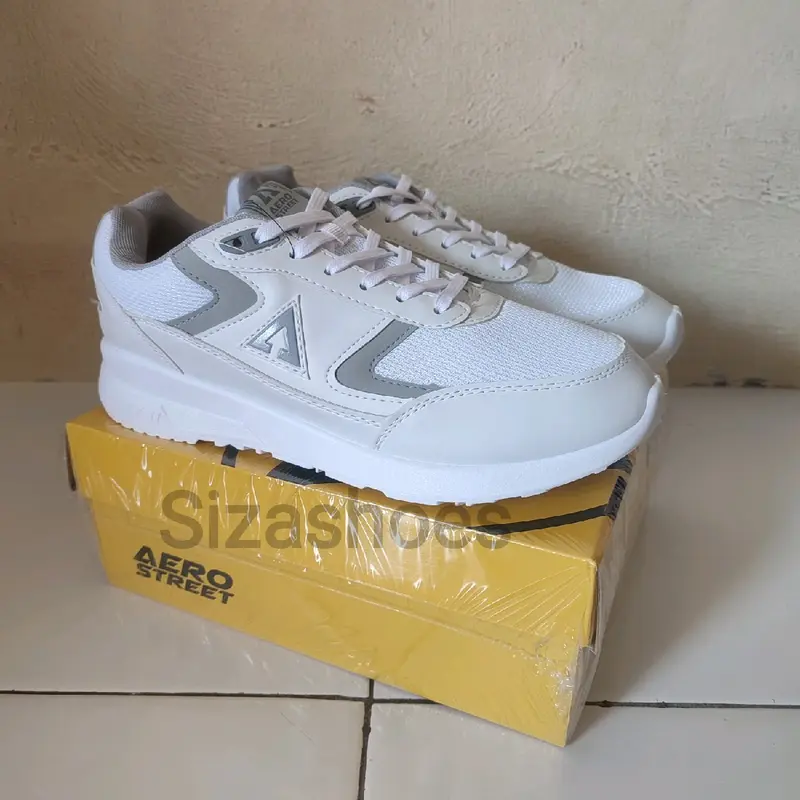 [Original] Sepatu Aerostreet 37-44 Osaka Series Krem / Putih / Abu Abu / Hitam - Sneakers Sport Pria Wanita Shoes 2