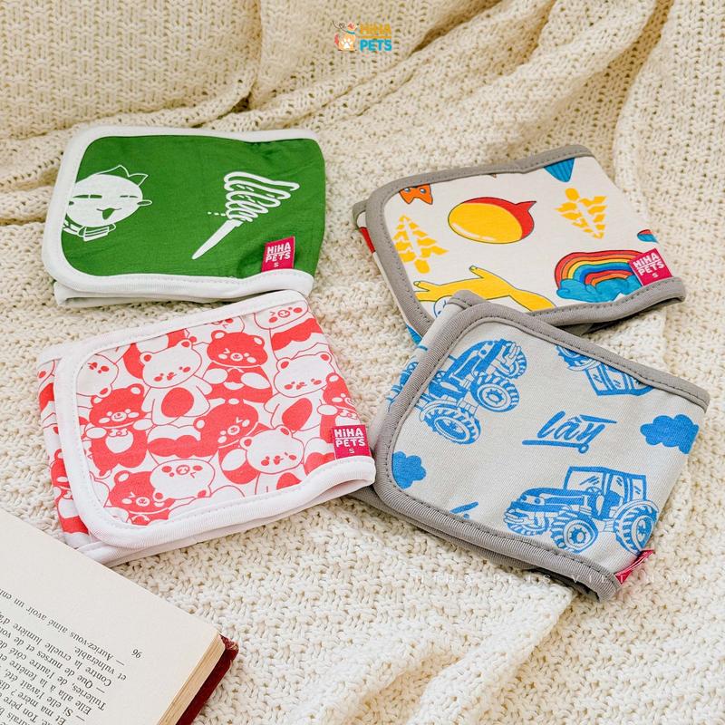 Bỉm Tã Vải Quấn Bụng Cho Cún Đực Tã Sinh Lý Cho Chó Tái Sử Dụng Nhiều Lần Thiết Kế Cao Cấp Mùa Hè Hiha Pets.