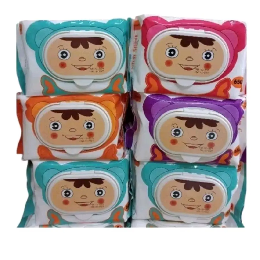 Combo 10 Gói Khăn ướt Không mùi baby wiper 650g Cho Bé Voi