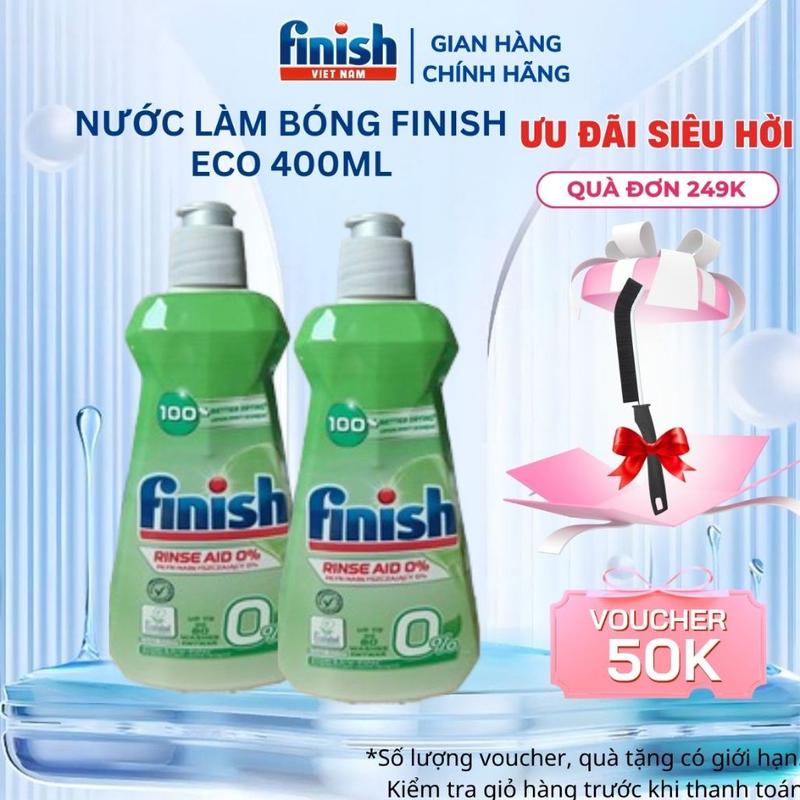 Nước làm bóng Finish ECO 0% 400ml | Nước làm bóng hữu cơ bảo vệ sức khỏe nhập…