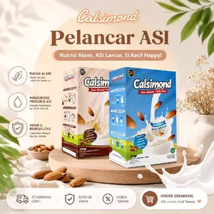 CALSIMOND susu almond Asi booster untuk busui 200gr rasa vanila dan coklat