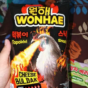 Wonhae Topokki Snack Cheese Buldak 80gr