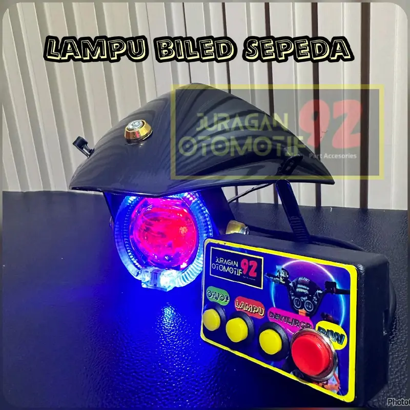 Lampu biled variasi sepeda lampu biled sepeda/lampu biled aksesori sepeda anak Outdoor 6