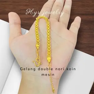 Gelang rantai tikar lapis emas