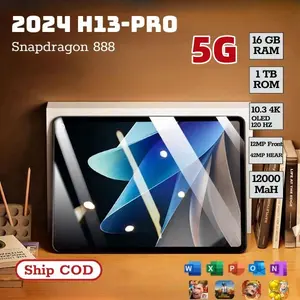2024 komputer tablet baru 16GB+1TB, 10,3 inci,kantor siswa, kasus papan kekunci bebas+kulit+memuat kepala+kapeldata multiaksesori,langsung dikirim untuk diqunakantidak perlu membeli aksesori, mendukung kartu5GWiFi+SIM Bluetooth