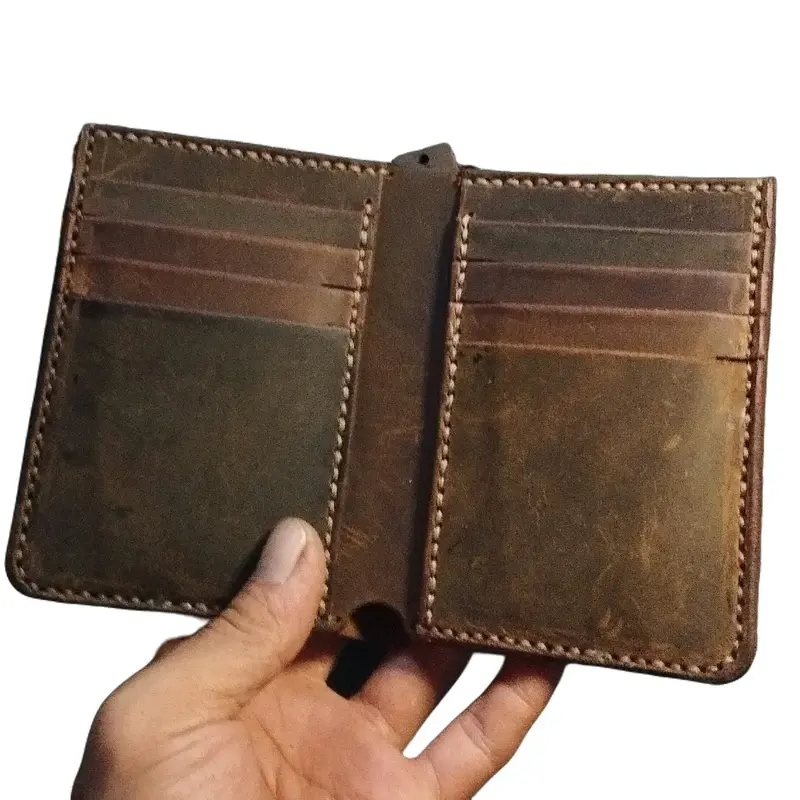 Dompet kulit sapi asli 3/4 (model berdiri) 0