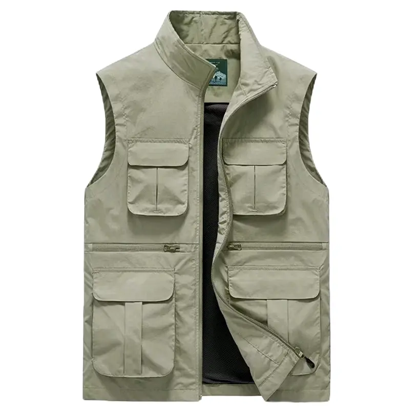 ROMPI PRIA / VEST PRIA OUTDOOR / ROMPI PRIA LAPANGAN / VEST PRIA WINDPROOF KANTORAN KASUAL Casual Motor Formal Hitam Pine Semua musim Waistcoats & Gilets