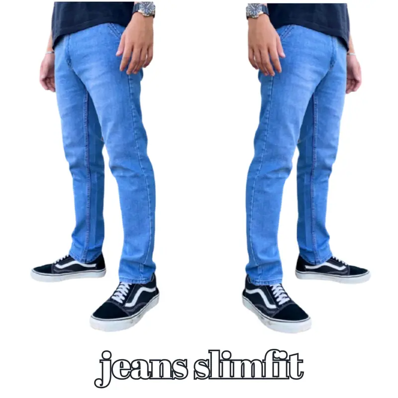 Celana Panjang Jeans Pensil Slimfit Cowok Keren - Jeans Panjang Lelaki - Celana Laki Laki Dewasa - Pria, Skinny 1