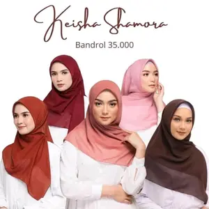 kerudung segi empat modern Elzatta Keisha Shamora