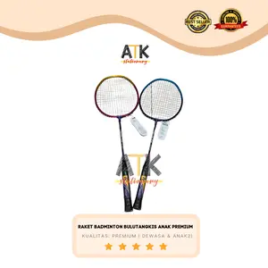 Raket Badminton Bulutangkis Murah Premium Anak Bulu Tangkis Premium atk