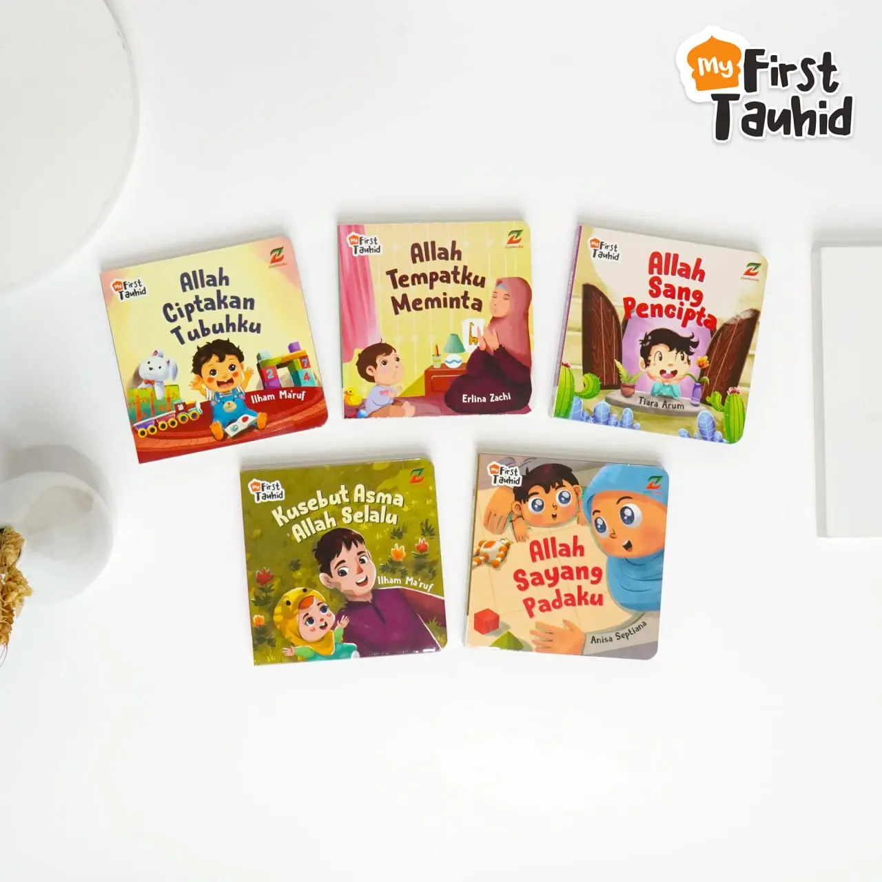 (Isi 5 Buku) My First Tauhid - Buku Mini Boardbook - Pengenalan Allah Pertamaku Anak