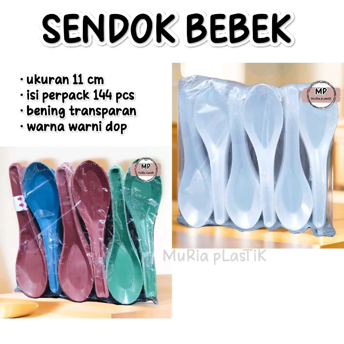 Sendok BEBEK plastik isi144 pcs