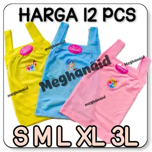 12 Pcs Singlet Kaos Dalam Anak Perempuan Enjimou