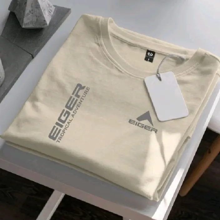 COD.!! Kaos Distro Tshirt Premium Lengan Pendek 1292 Tropik kirka Silver Baju Oblong Unisex Pria Wanita Katun Dewasa Hijau Lembut
