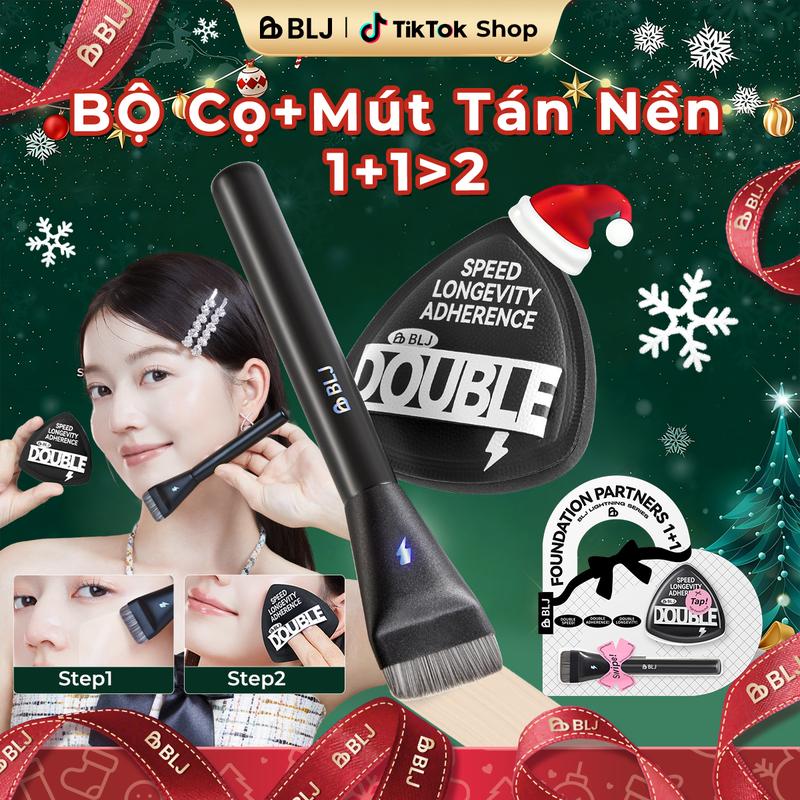  Bộ Kết Hợp Cọ Trang Điểm Phấn Bông Đánh Giáng Sinh × Hứa Ngân x BLJ Bông Đánh Phấn BLJ Trang Điểm Nhẹ Và Dễ Thoa Dụng Cụ Trang Điểm Để Tạo Ra Vẻ Ngoài Trang Điểm Tự Nhiên 