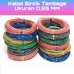 1 Meter Kabel Bintik Serabut Tembaga 0.85mm Motor Mobil Otomotif kabellistrik