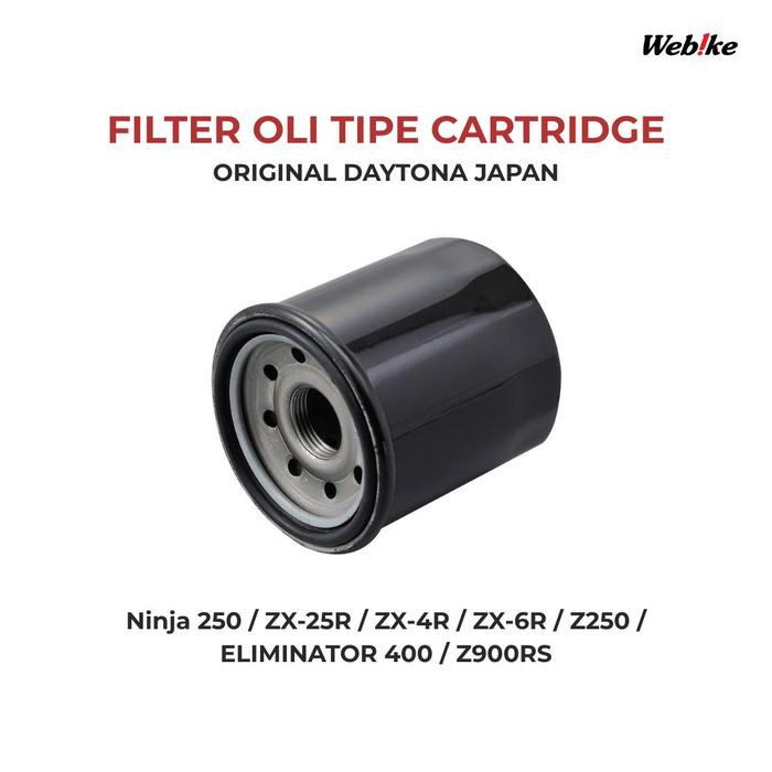 Gambar Filter Oli ER6N Ninja 250 ZX-25R ZX-4R ZX-6R Z250 ELIMINATOR400 Z900RS Original Daytona Japan dari Webike Indonesia Kota Administrasi Jakarta Selatan Tokopedia