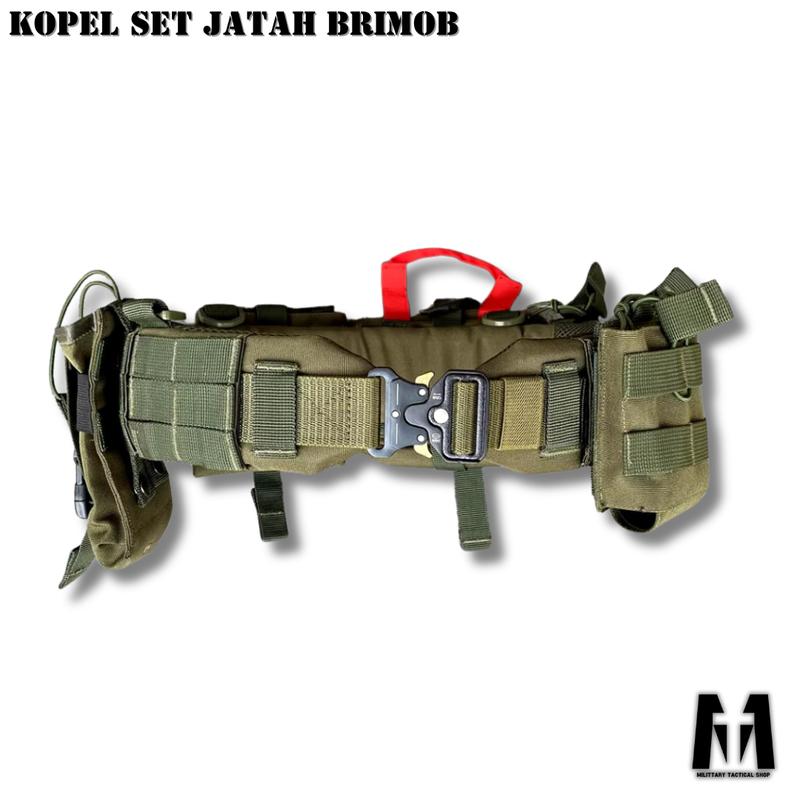 TERBARU!! | MTSHOP | KOPEL TACTICAL FULL SET HITAM MODEL JATAH/PEMBAGIAN COD sabuk kincir kopel  tactical topi  rimba kopel  tactical 3
