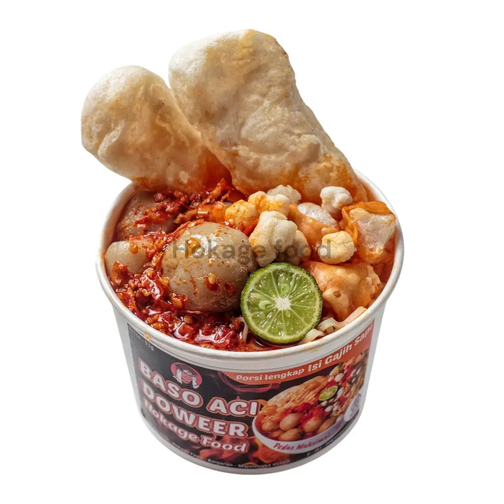 No.1 terlaris baso aci sambal seblak paper bowl praktis - Shop