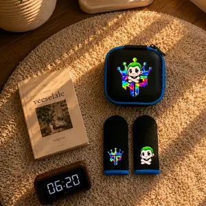 ApKing Omped Sarung Jempol Game Esport  Bahan Sensor Layar Sentuh Gratis dompet motif warna biru