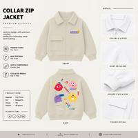 Gambar WGUD'S KIDS Collar Zip Jacket Anak Hoho Jump Poly Fleece Umur 4-15 Tahun Unisex Laki-Laki & Perempuan | JacketWanita - Hitam, M (4-6 Thn) dari WGuds Kids Kota Administrasi Jakarta Barat 4 Tokopedia