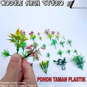 Miniatur Pohon Taman Plastik  - Maket Pohon Taman