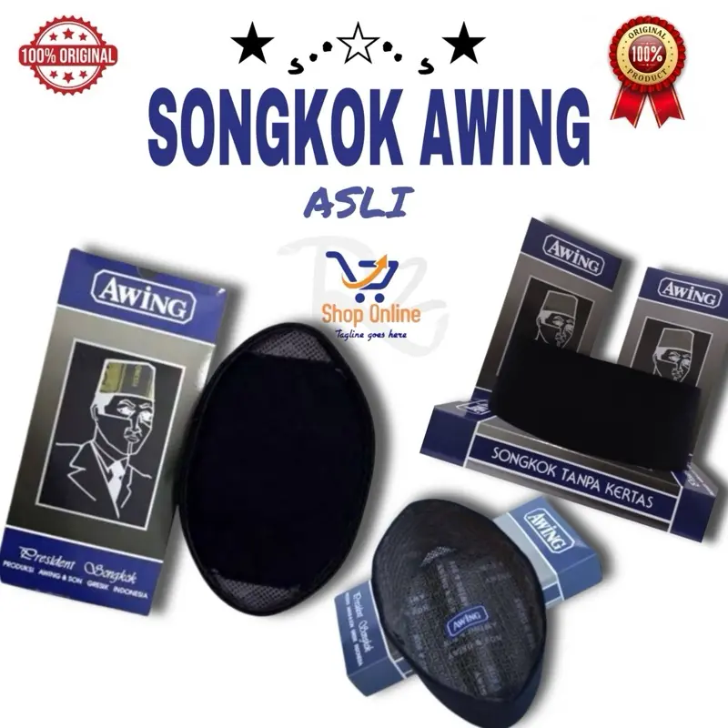 Songkok awing asli, songkok awing, songkok hitam awing Peci Kopiah Lembut