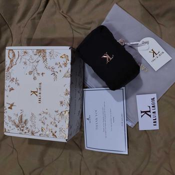 Product Review of Alula Travel Prayer Set | Mukena Mini Travel Premium by Kallia | Packaging with box from D**! 1