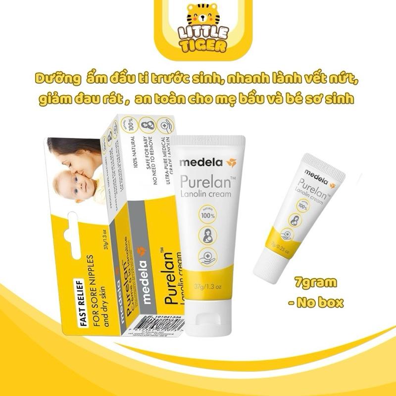 Kem nứt đầu ti Medela Purelan cho mẹ 37gram HÀng Air - Kem nứt cổ gà và dưỡng da nẻ cho bé 7gr