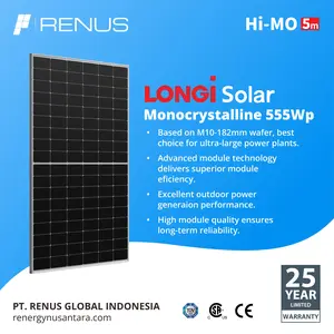 Panel Surya Longi 555 Wp Mono PERC Halfcut Solar Module