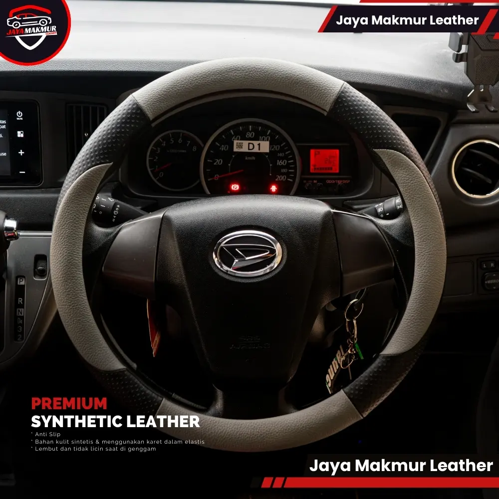 sarung setir bungkus cover stir mobil bahan kulit original Toyota Rush/Terios avanza xenia calya sigra alya Car Universal Car