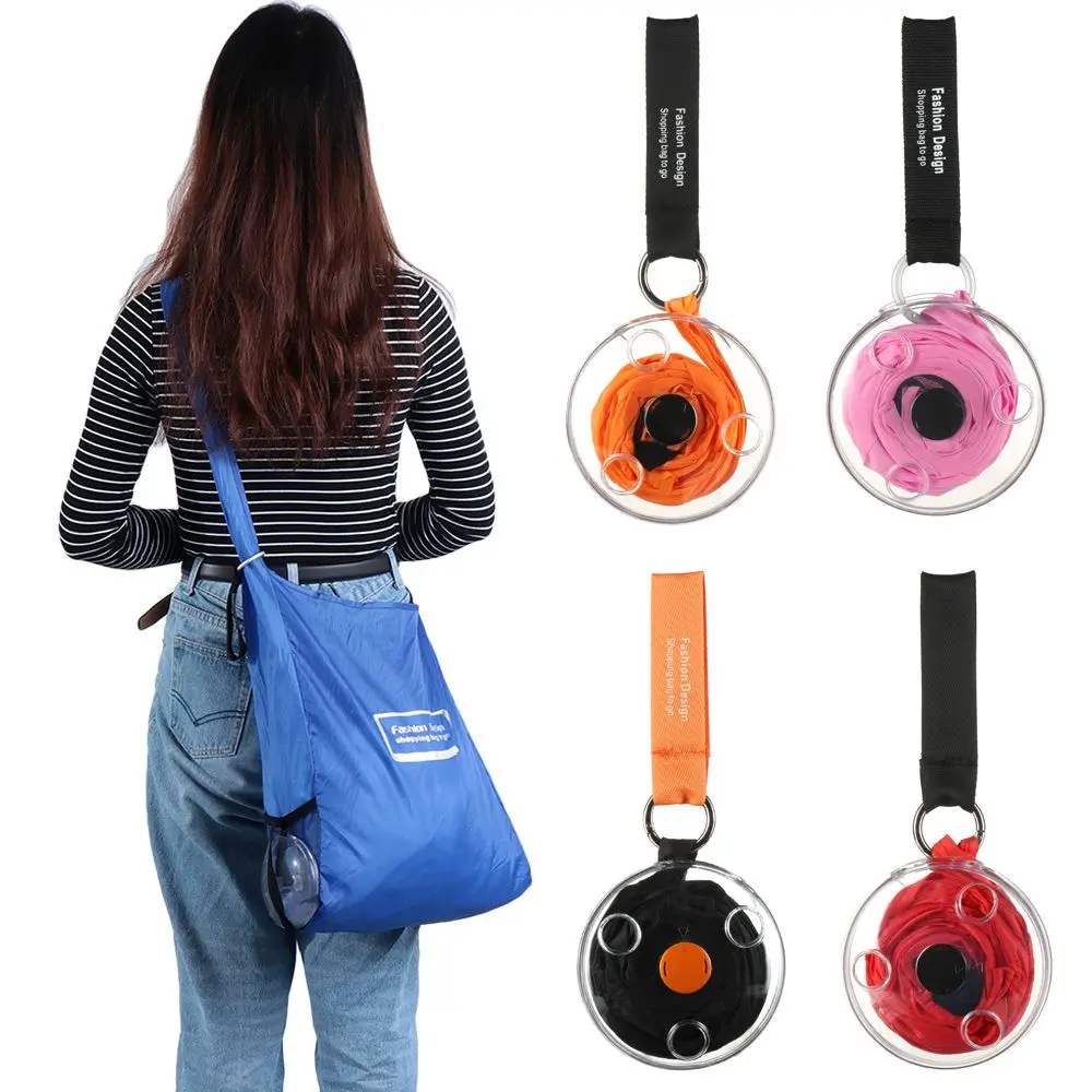 1PC For Adults Folding Special Purpose Bags Small Disc Portable Shopping Bag Telescopic Storage Bag
