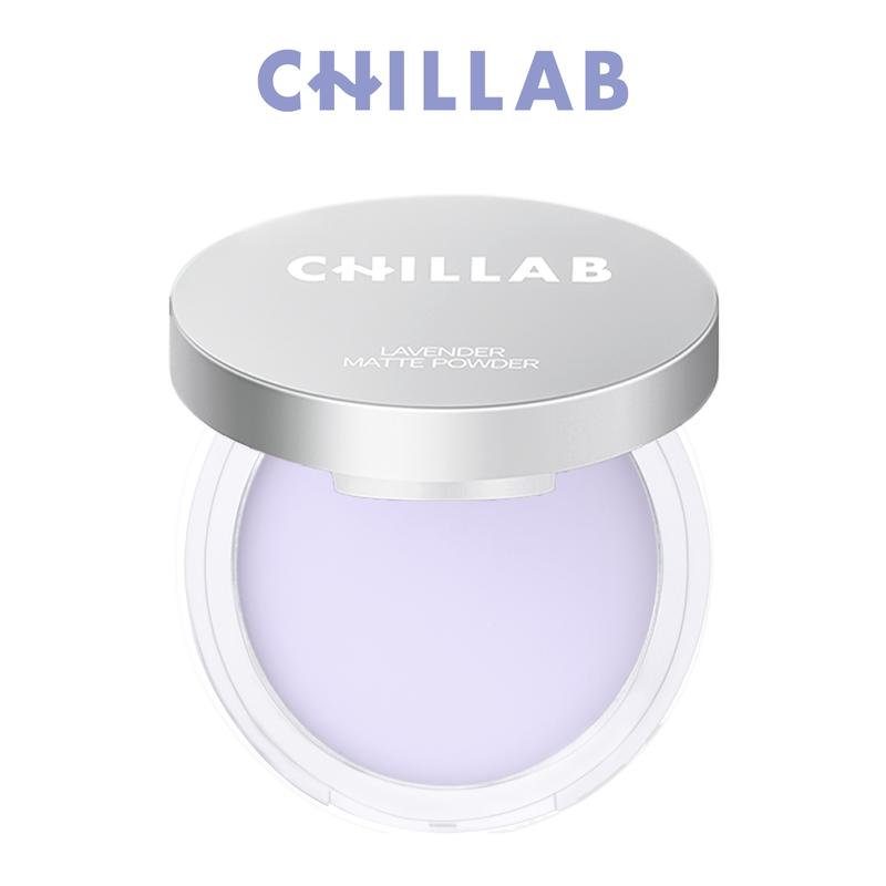  CHILLAB Lavender Matte Powder - Powder Free Oil Control Setting Powder 10g with 1 puff Non-tinted Translucent 