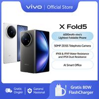 Gambar [NEW LAUNCH] vivo X Fold5 (16/512) - 6000mAh vivo's Lightest Foldable Phone, 80W FlashCharge, Zeiss Telephoto Camera, IPX8 & IPX9 Water Resistance, IPX5 Dust Resistance - 16+512, Feather White dari vivo Indonesia Kab. Tangerang 1 Tokopedia