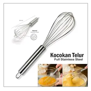 kocokan telur mixer tangan whisk stainless / Pengocok telur stainless