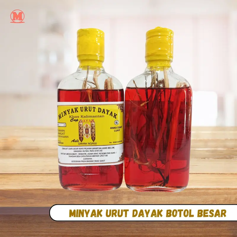 MIinyak Urut Dayak Cap Dayak-botol besar 1