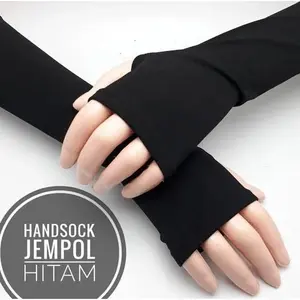 Handsock Jempol Hensok Handsock bahan jersey Spandek Manset Tangan Sambung