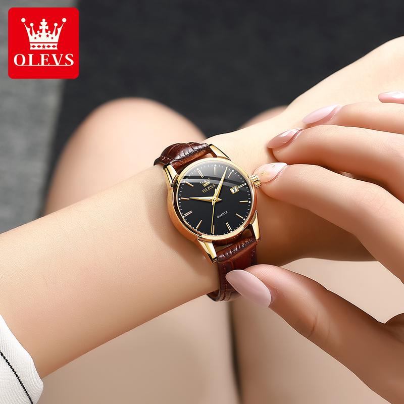 OLEVS #6898 Fashion Casual Women Quartz Watch Waterproof Watch Top Brand Luxury Simple Business Sports Wristwatches For Ladies Girls Students Female Gift 5