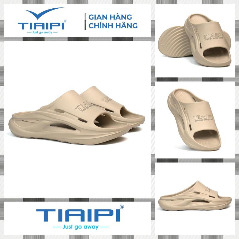  TI5182  Dép Bánh Mì Unisex Đế Răng Cưa Chống Trượt 3 Màu Chất Liệu EVA Siêu Nhẹ Thoáng Khí Dễ Vệ Sinh Phù Hợp Nam Nữ 