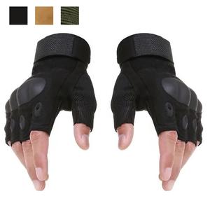 Guantes de entrenamiento táctico de medio dedo, guantes antideslizantes transpirables de secado rápido, guantes multifuncionales para deportes al aire libre para hombres y mujeres