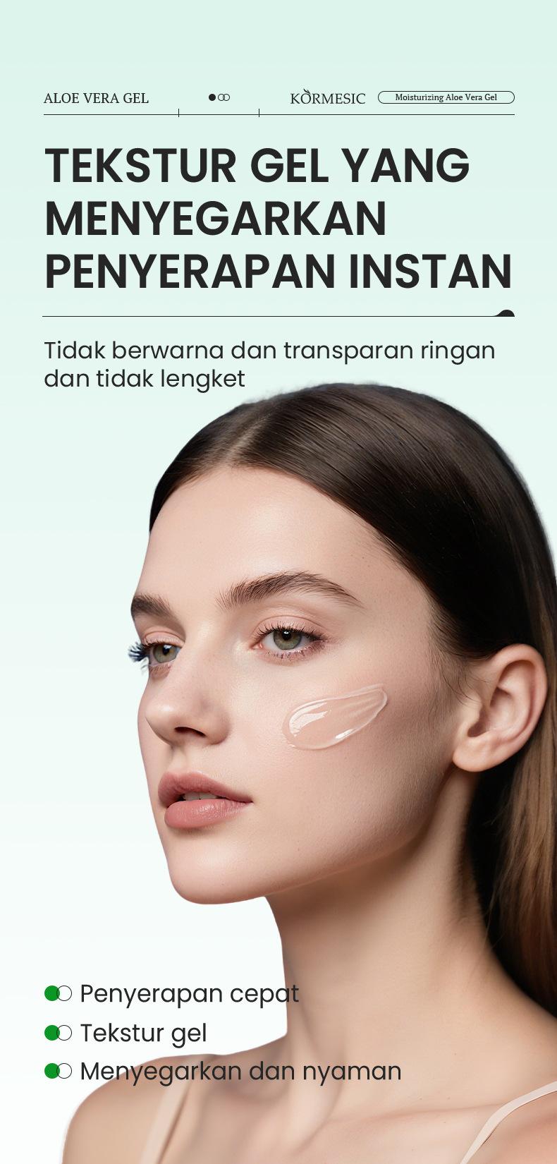 Aloe Vera Moisturizing Gel 300gr Face & Body Gel Multifungsi Dengan Antioxidant Mencerahkan & Menenangkan Kulit Kemerahan Atau Iritasi Penghilang Bekas Jerawat Hitam Gel Lidah Buaya Moisturizer Gel Pelembab Kulit Soothing Gel Perawatan After Sun Aloe Vera Moisturizing Gel 300gr Face & Body Gel Multifungsi Dengan Antioxidant Mencerahkan & Menenangkan Kulit Kemerahan Atau Iritasi Penghilang Bekas Jerawat Hitam Gel Lidah Buaya Moisturizer Gel Pelembab Kulit Soothing Gel Perawatan After Sun